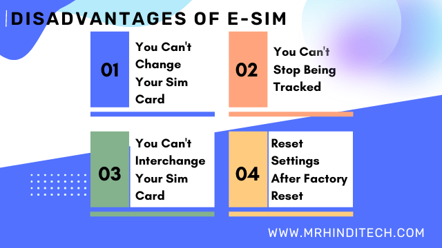 Disadvantages of eSIM